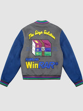 Tern x Winrar Varsity Jacket Grey and Blue
